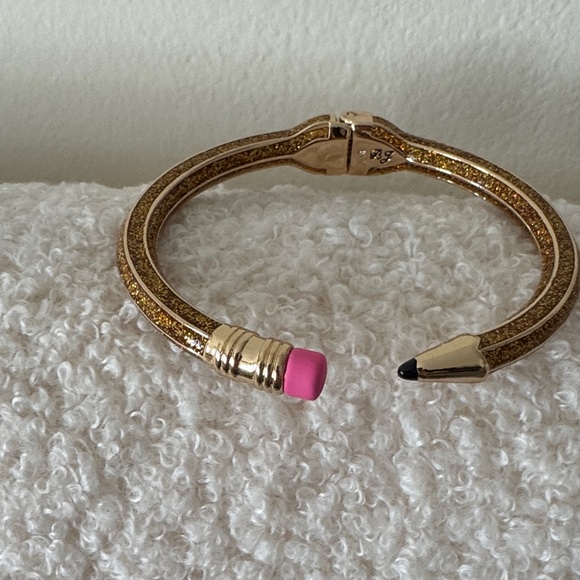 Betsey Johnson Gold and Pink Pencil-Inspired Bracelet - Picture 2 of 8